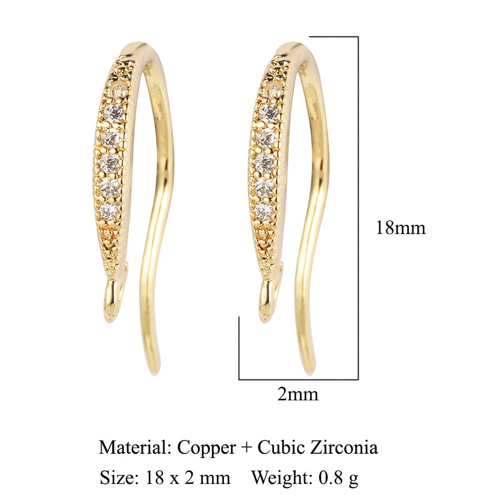 Water drop bee butterfly women's copper ear buckle