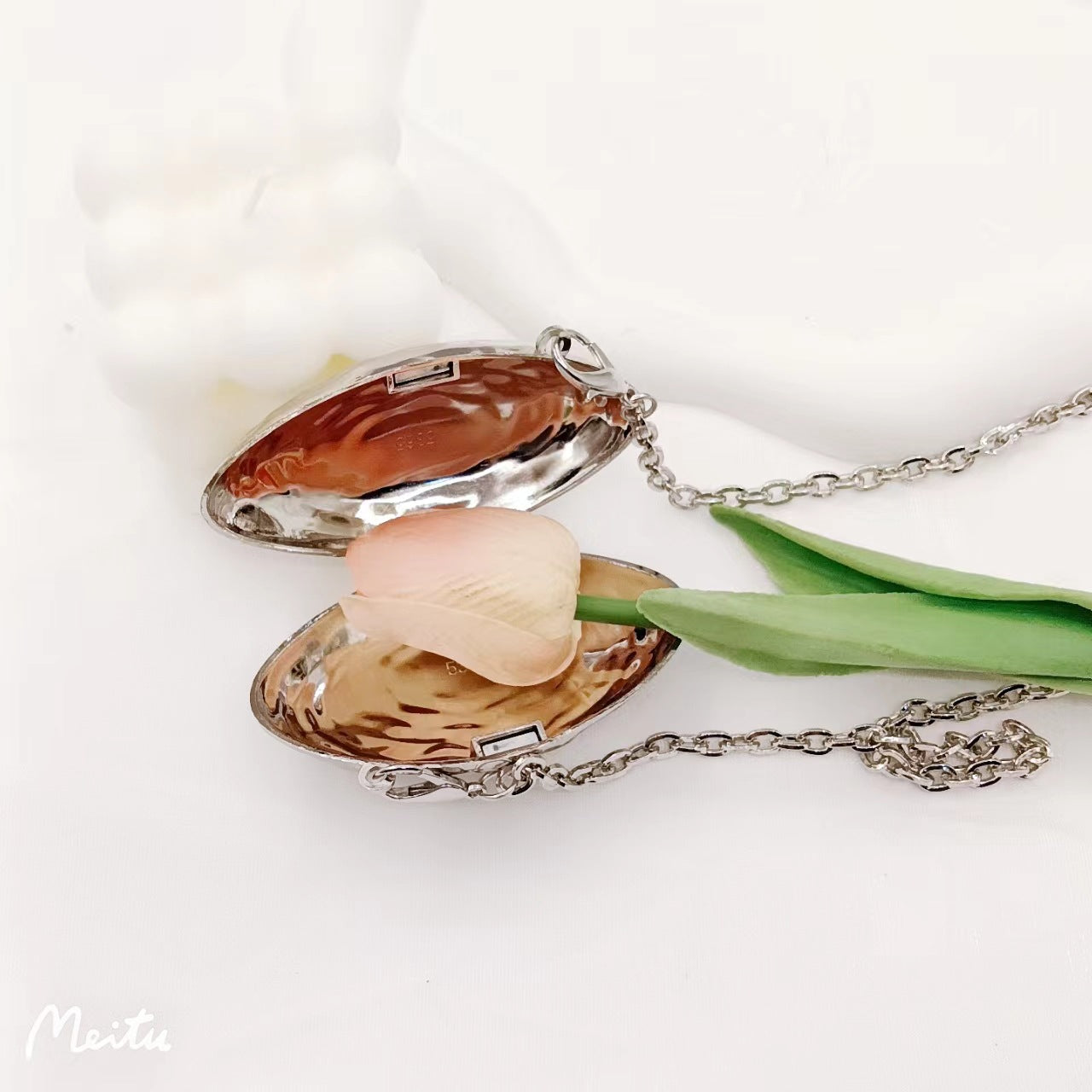 fashion Metal silver shell bag