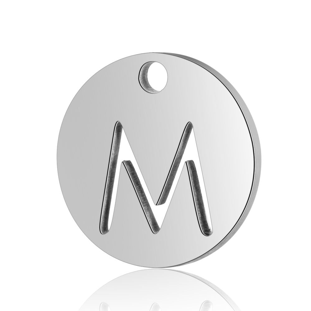 Juego completo de 26 accesorios con letras de acero de titanio y joyería, 10 piezas/bolsa