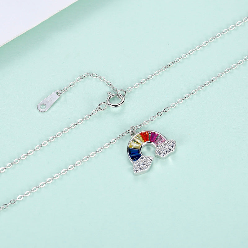 Rainbow Necklace Woman