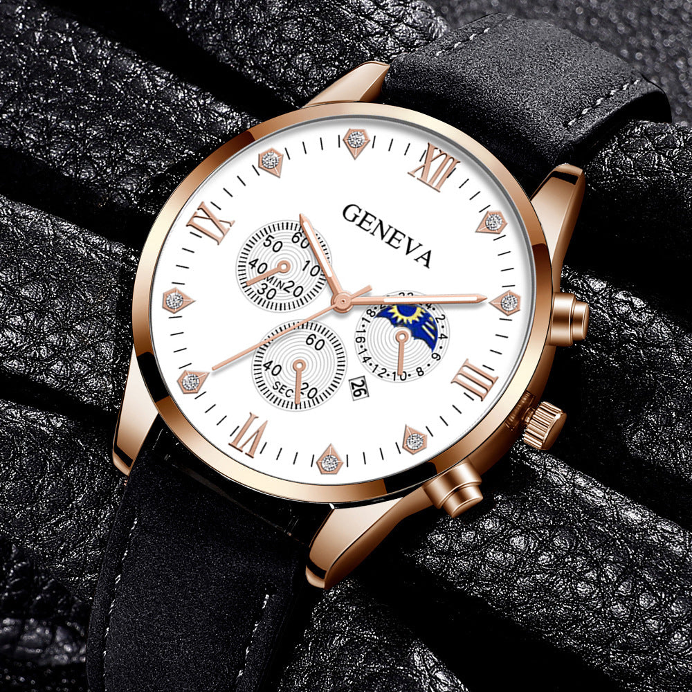 Versatile quartz watch set men