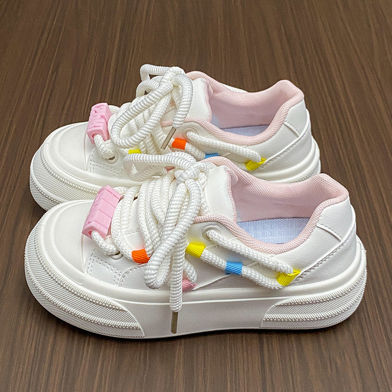 Summer new women's soft sole height-increasing sneakers