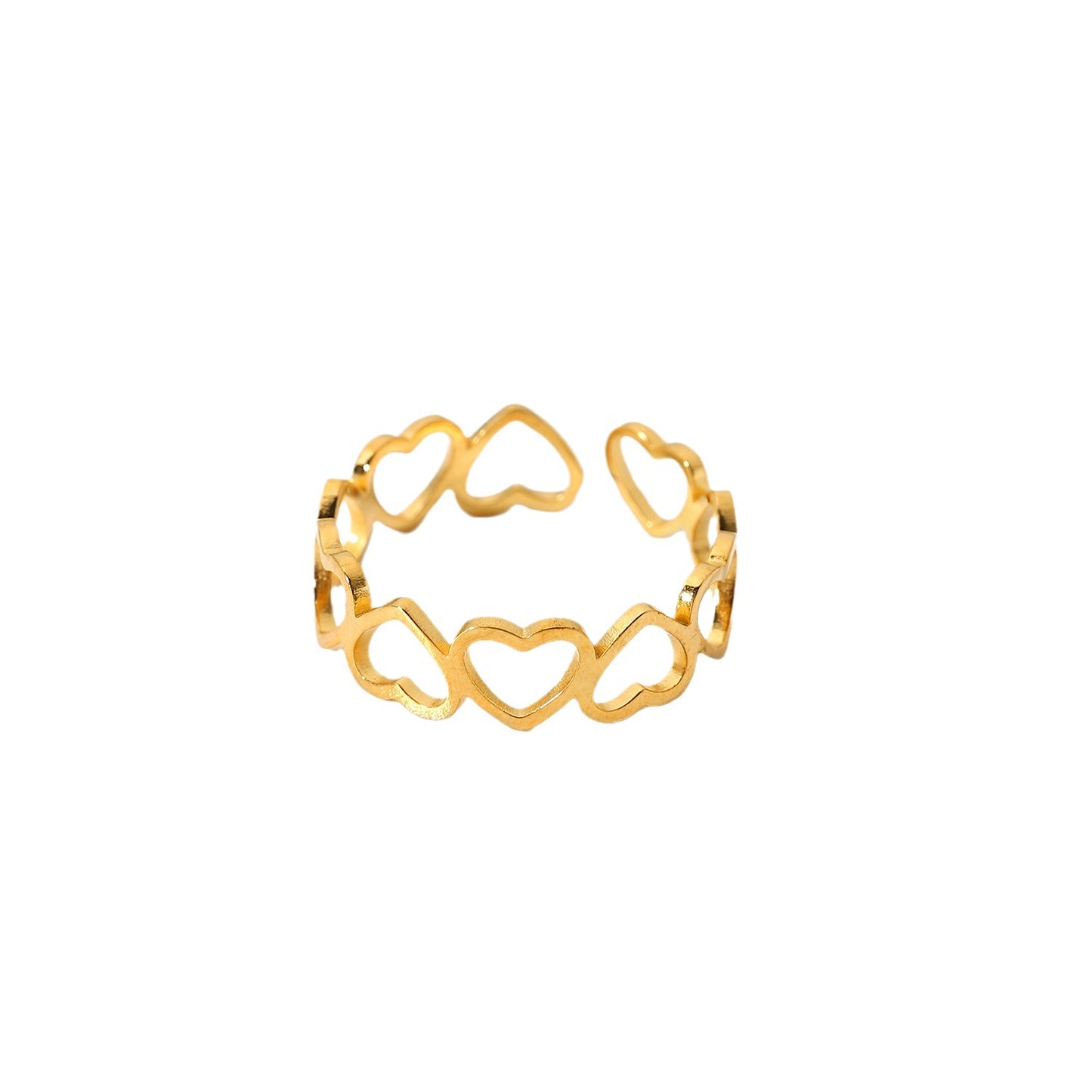 Anillo abierto corazón pequeño