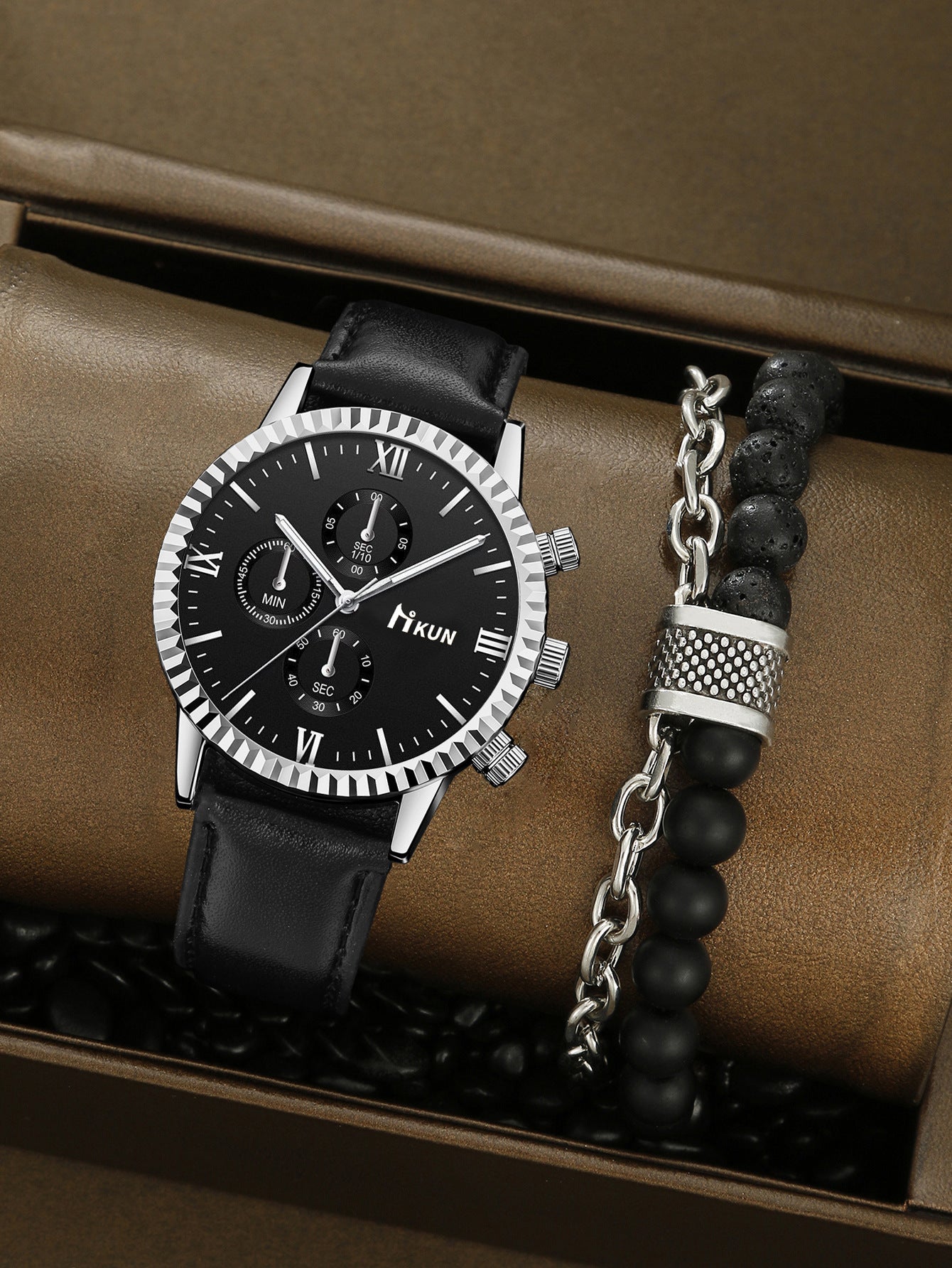 Quartz Watch Business Bracelet Set