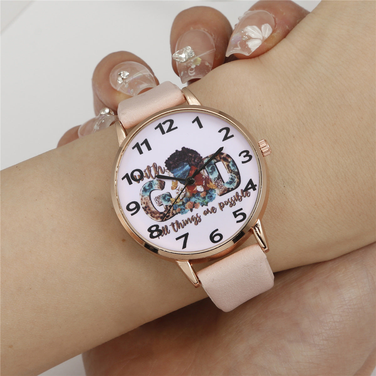 Fashion belt quartz wrist watch
