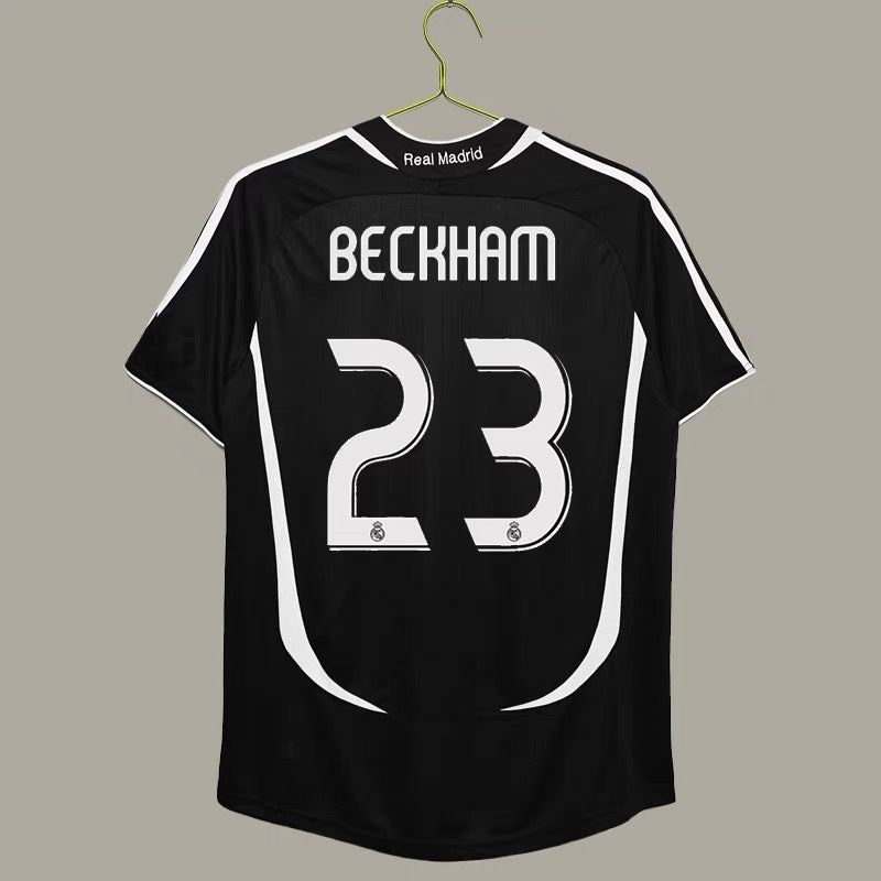 06-07 Real Madrid Retro Local Visitante Ronaldo Beckham Ra¨²l Guti Jersey