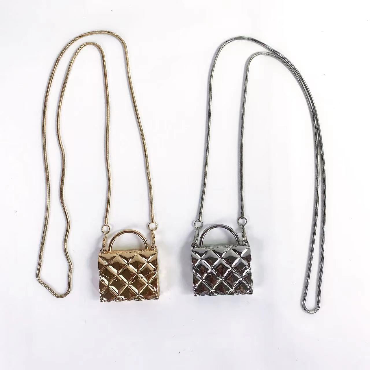 Silver retro box bag