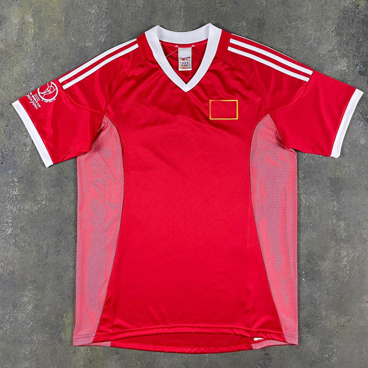 2002 World Cup China Fan Zhiyi Sun Jihai Li Tie Home Away Retro Jersey