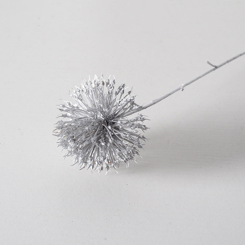 Silver flower arrangement artificial flowers