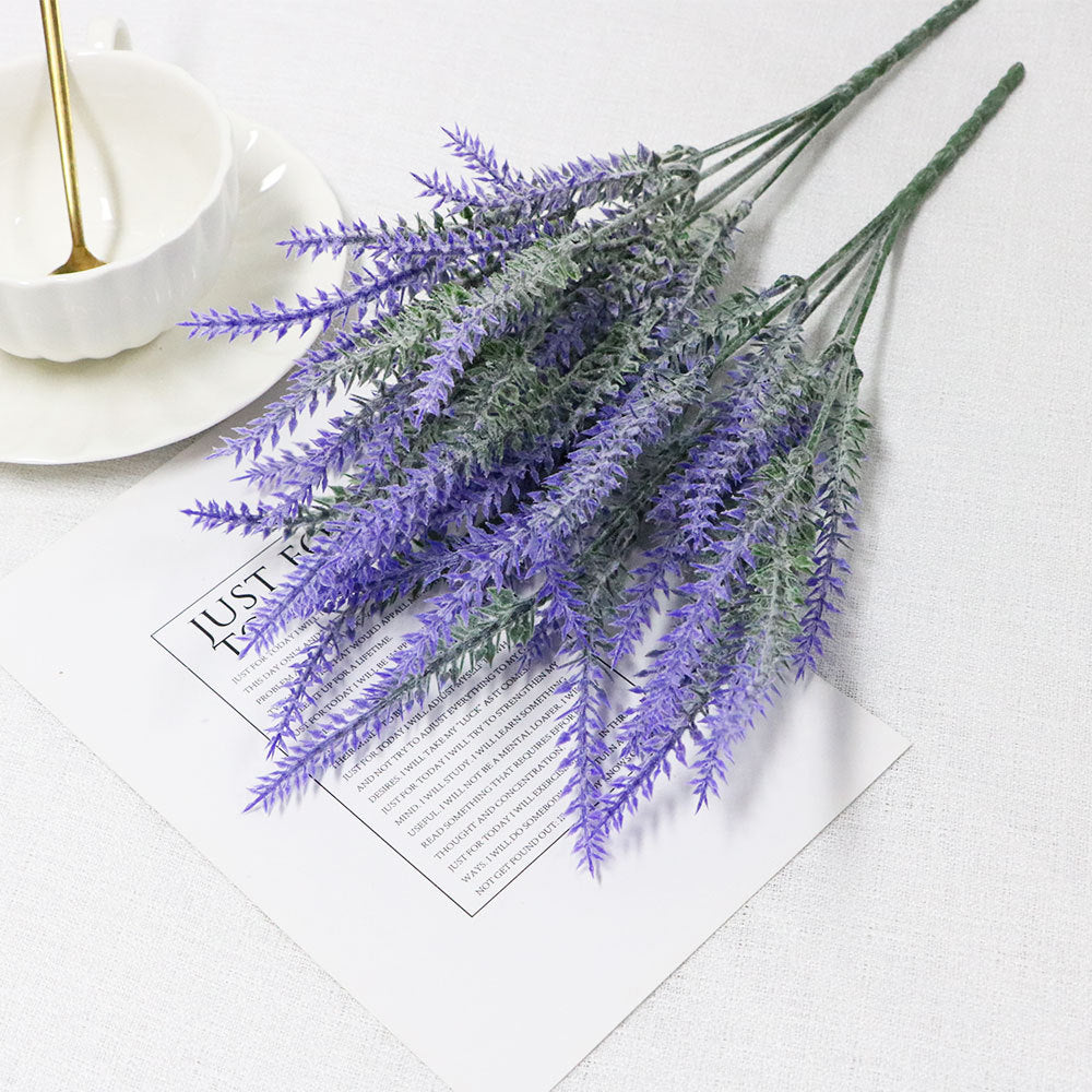 Simulation flower 5 fork lavender flocking fake plant