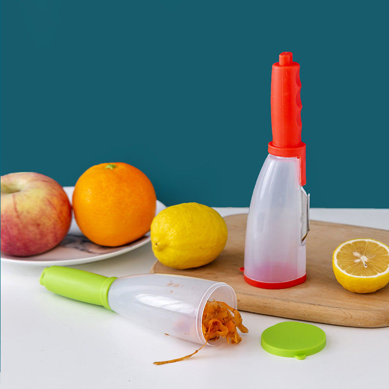 Stainless Steel Removable Storage Peeler with Barrel