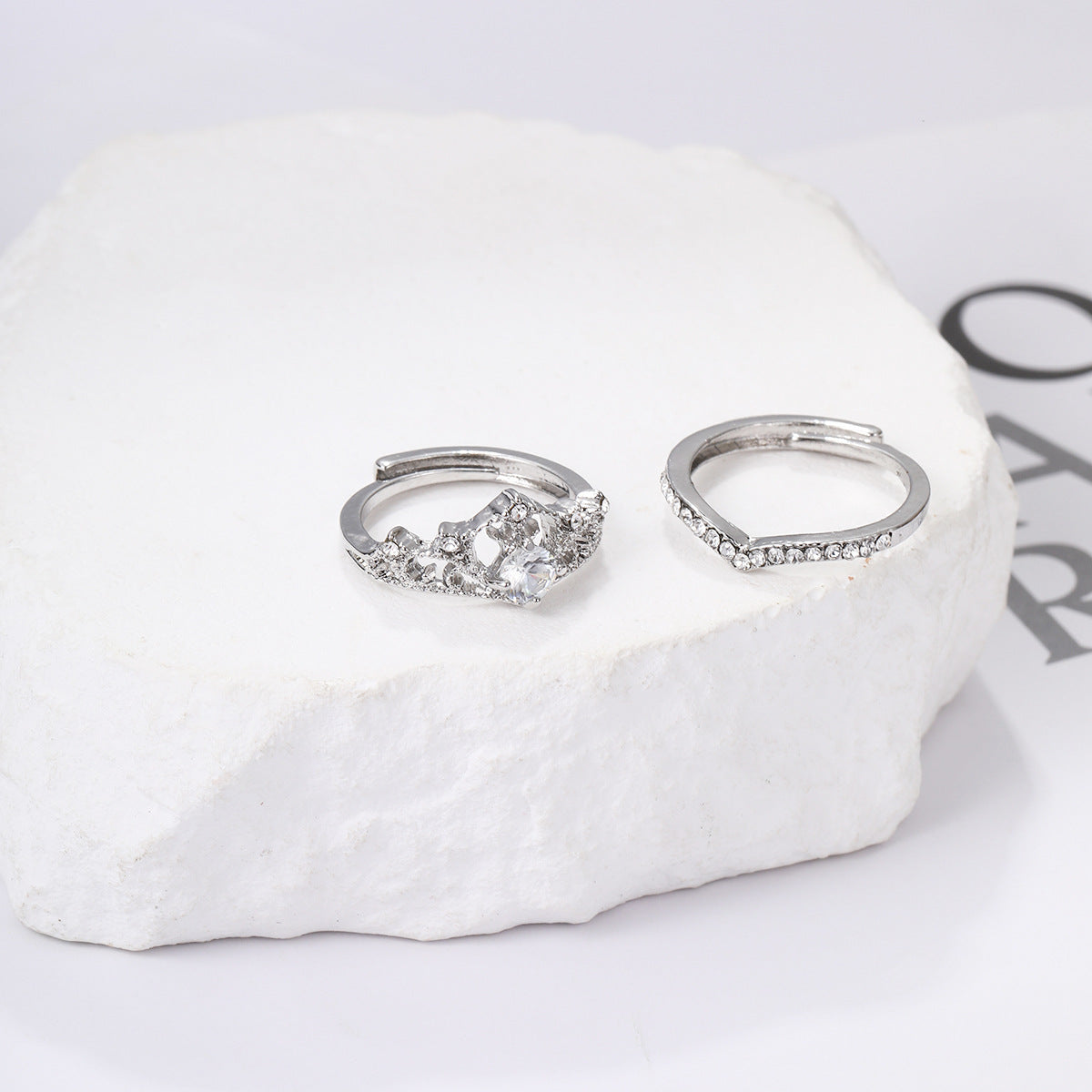 Wedding ring set 2 pieces