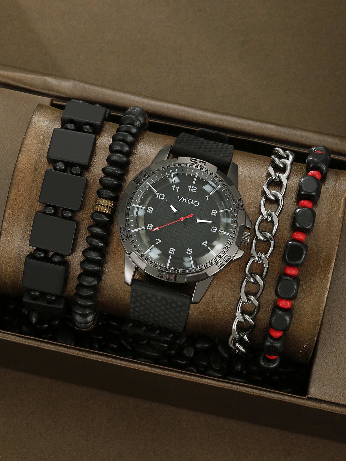 Men's Sports Bracelet Set Quartz Watch