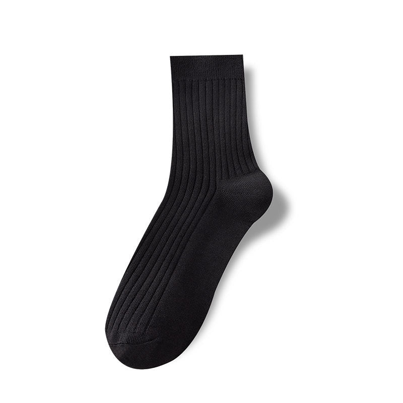 Spring-Summer Mid-Calf Cotton Men's Socks