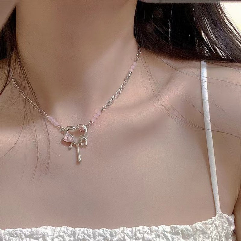 Cupid Heart Zircon Necklace