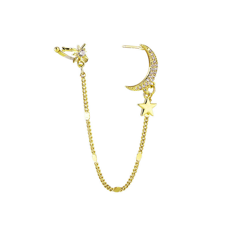 Star & Moon Ear Bone Clip