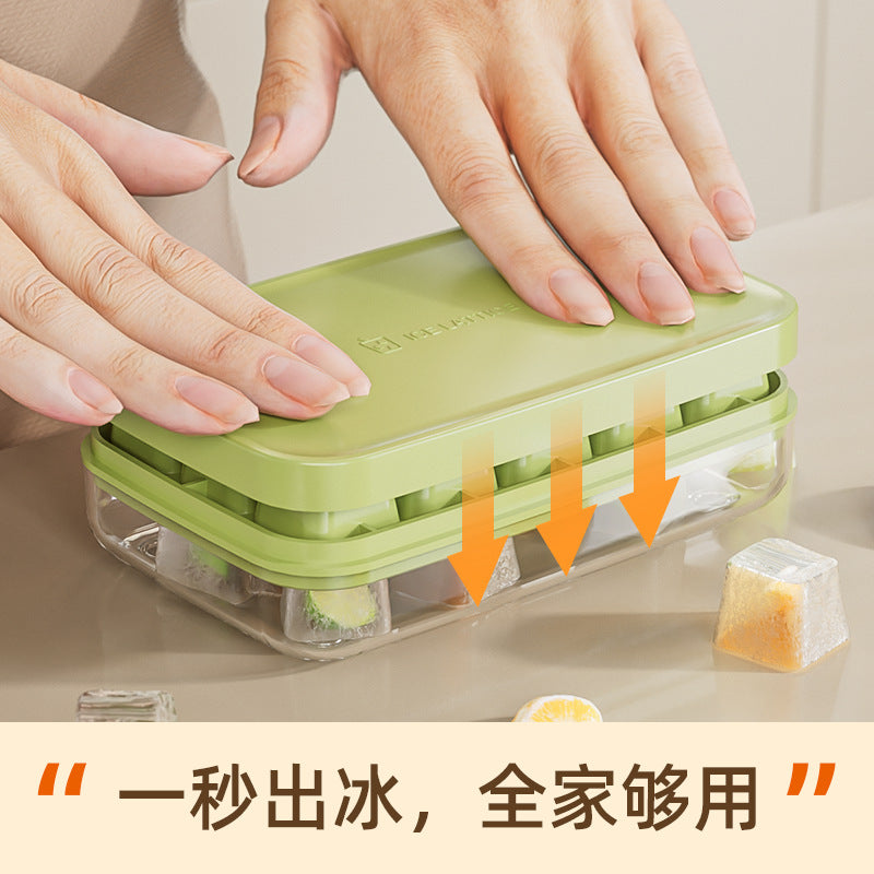 One-touch ice tray