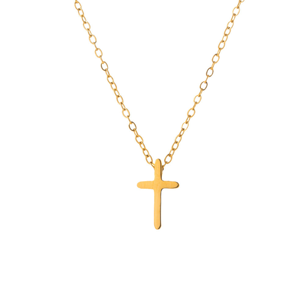 18k Gold Cross Necklace