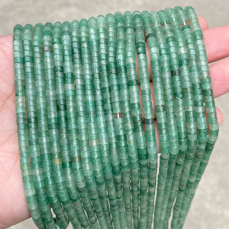 2 * 4m natural green Dongling jade septum