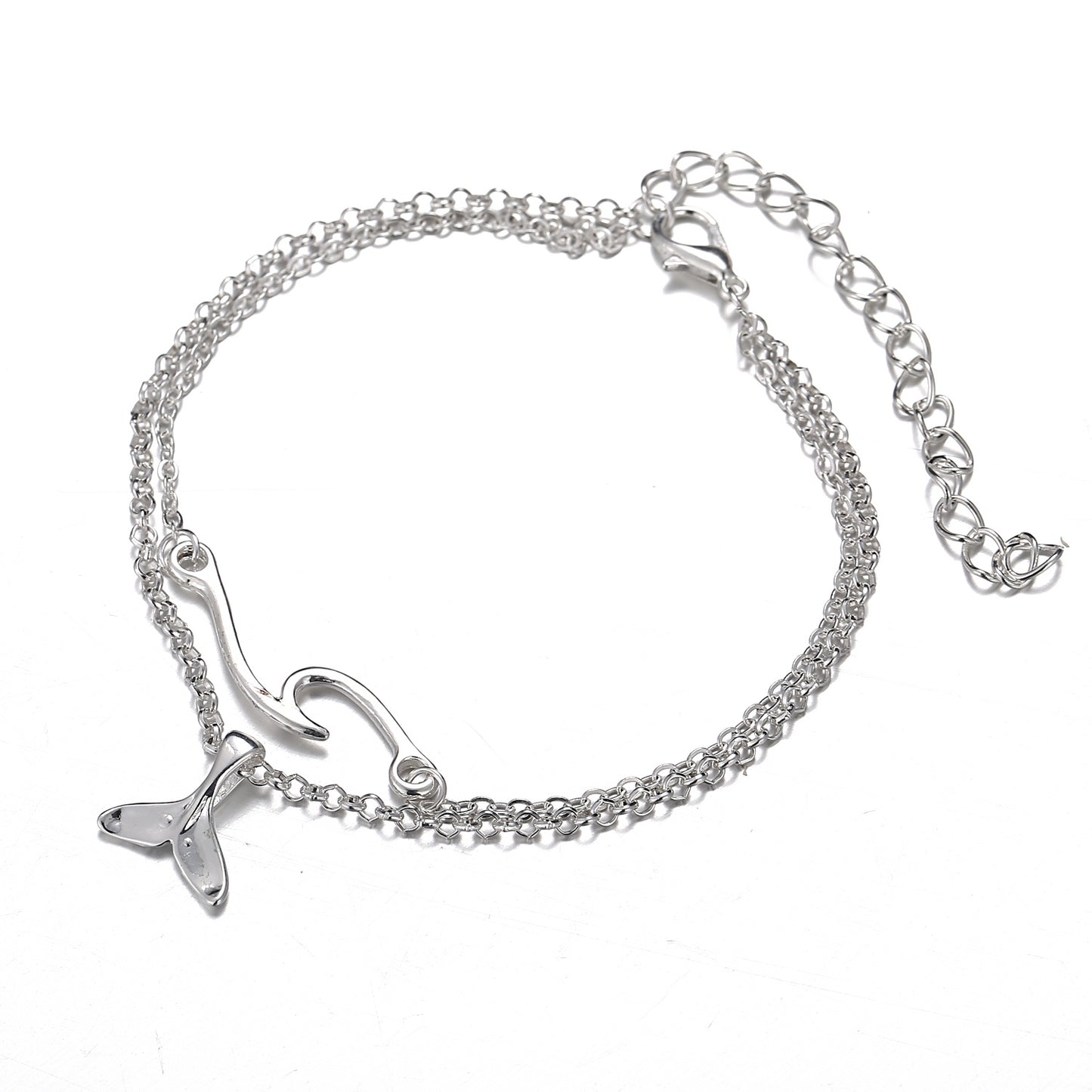 Vintage Fishtail Pendant Anklet