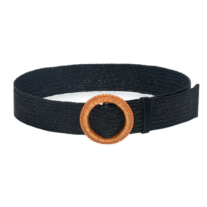 Non-porous round hole texture belt belt