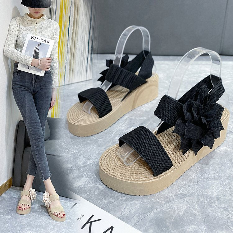 sponge cake butterfly sandals