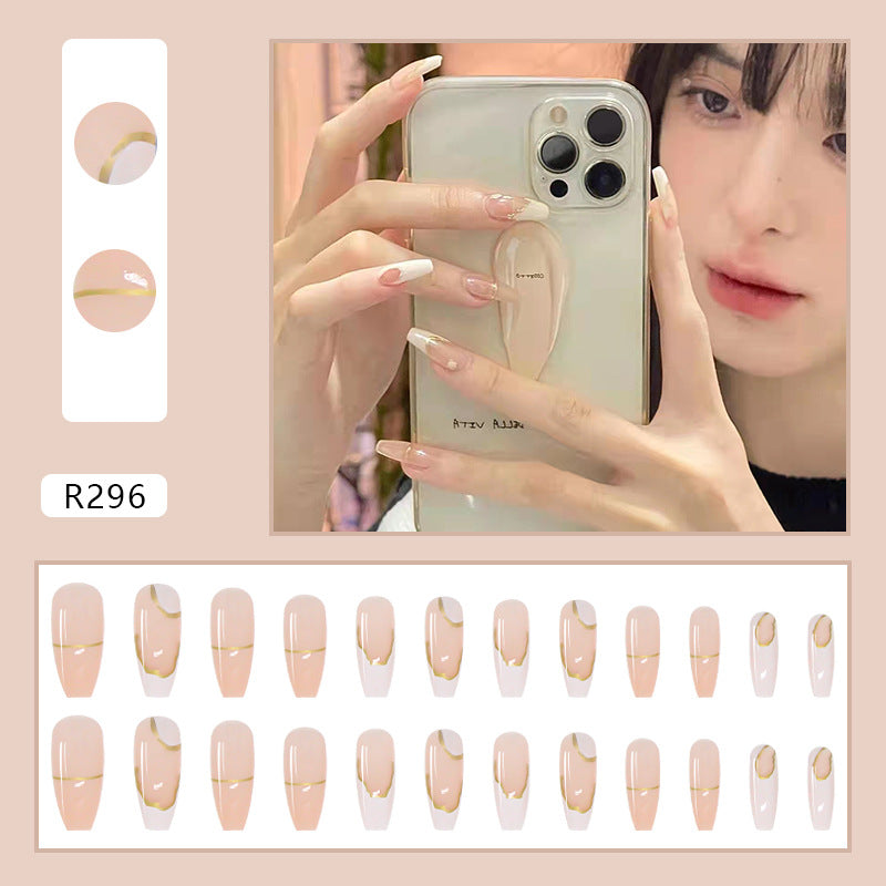 Wearable Removable Fake Nail Stickers Short Long