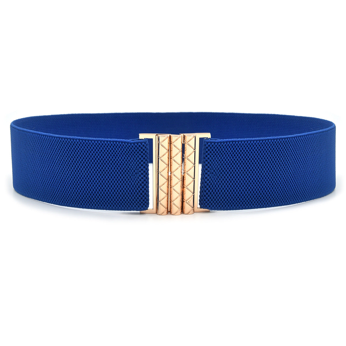 Single circle black slim belt