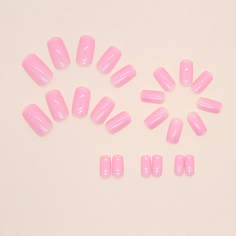 Sweet Pink Square Nails