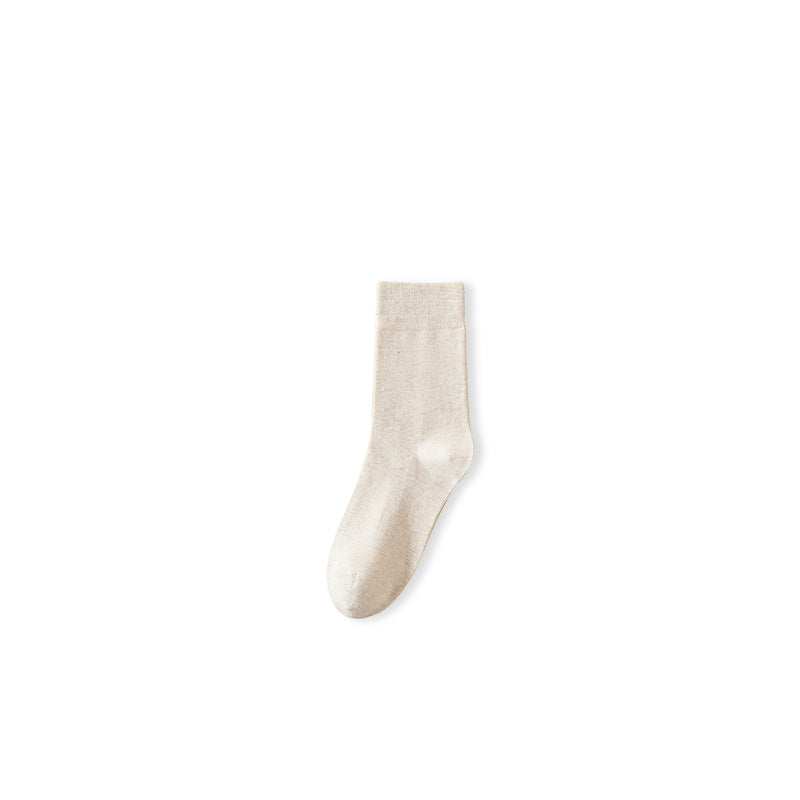 Calcetines de mujer de estilo japonés transpirables de algodón para primavera y verano