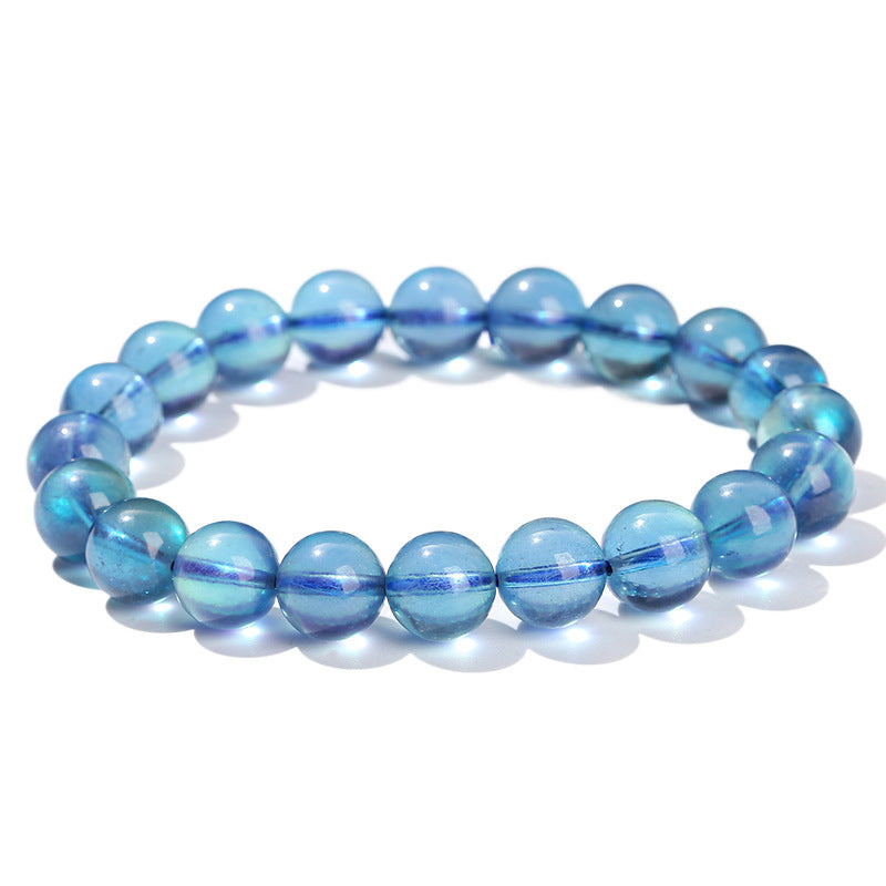 8A Natural Old Mine Devil Green Treasure Aquamarine Bracelet