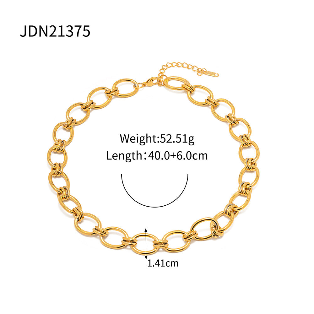 18K Gold Chunky Chain Bracelet