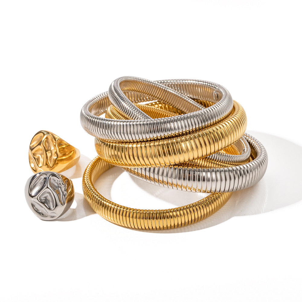 Pulsera Abierta Cuadrada Esmeralda Circonitas