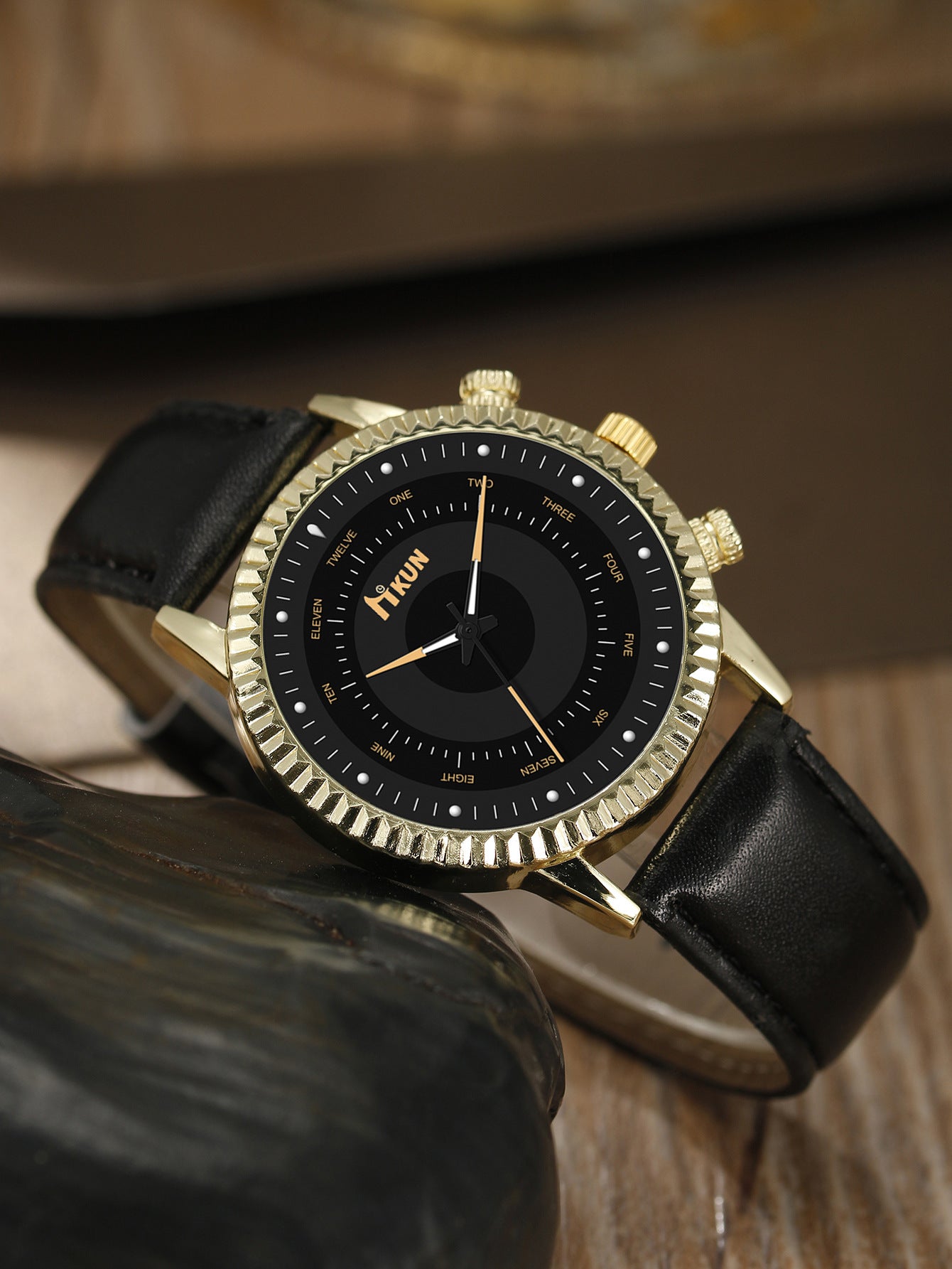Men's Watch Sports Bracelet Knitted Set
