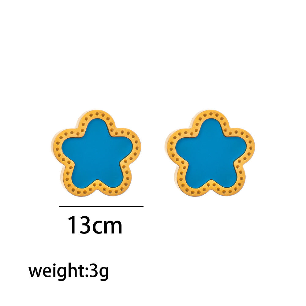 Conjunto de brincos e colar Fashion Blossom