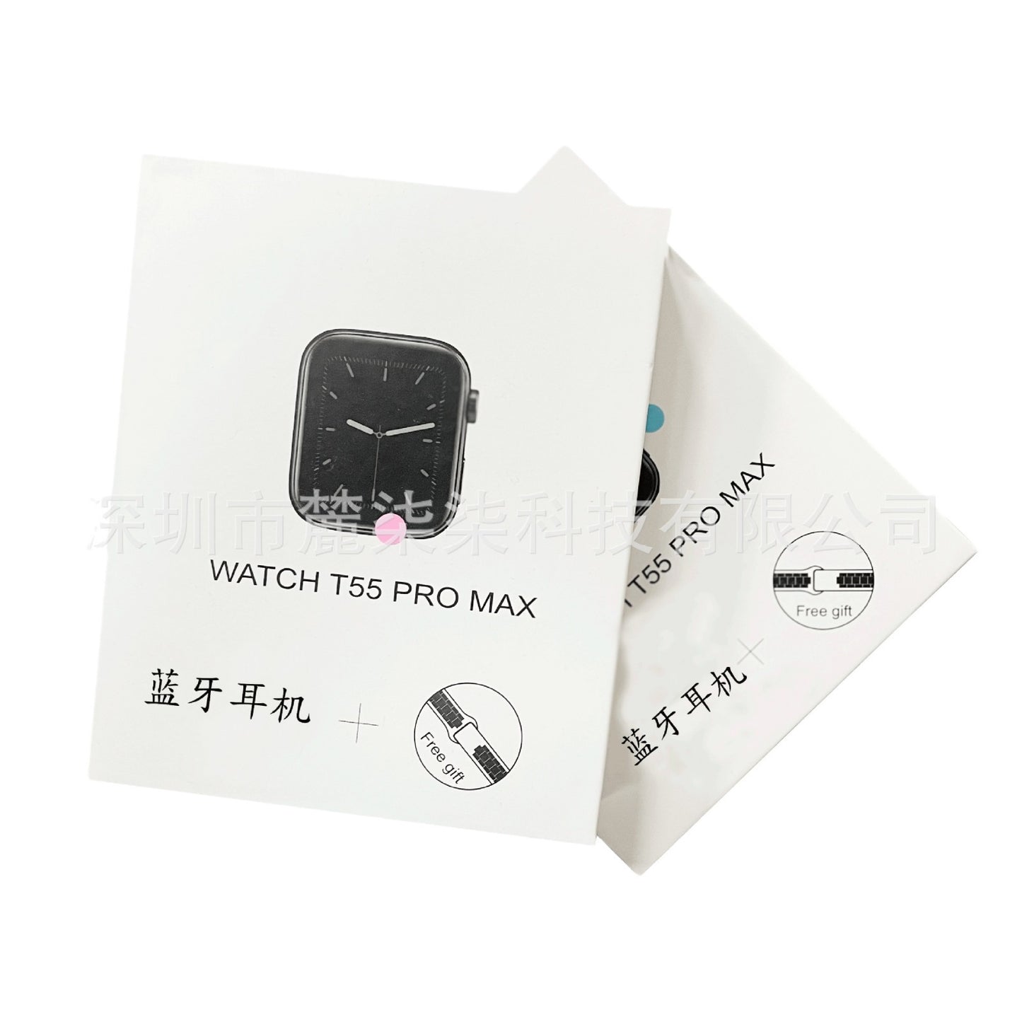 T55 Pro Max Smartwatch Bluetooth Earbuds 2-in-1 W26