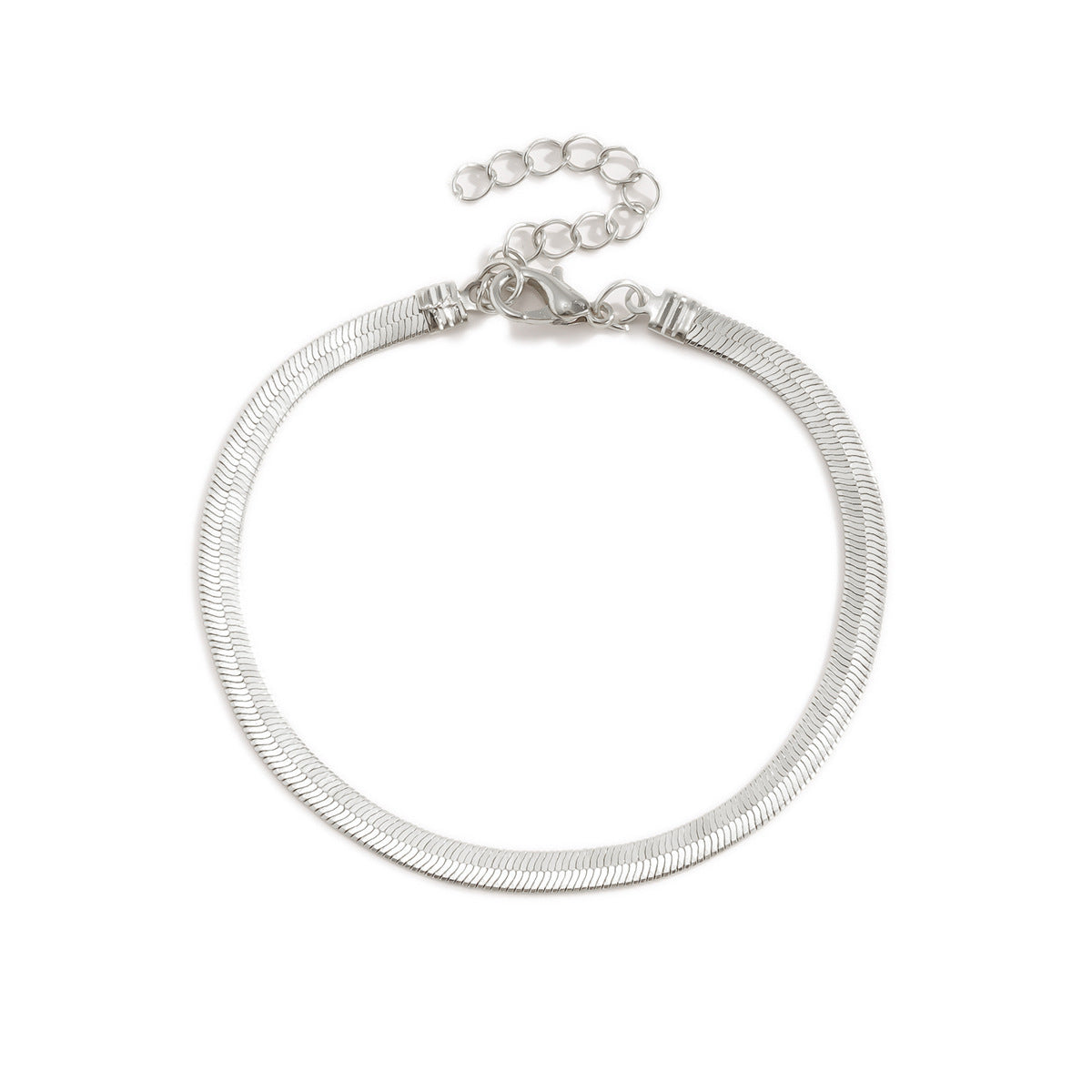 Women's Korean 18K Gold-Plated Stainless Steel Snake Chain Anklet