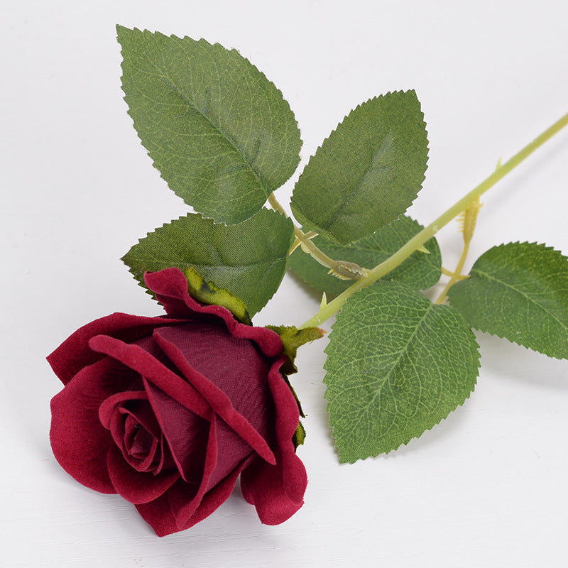 Simulation rose single flannel rose