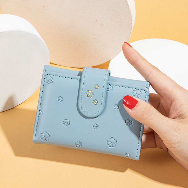Wallet female short print cartoon