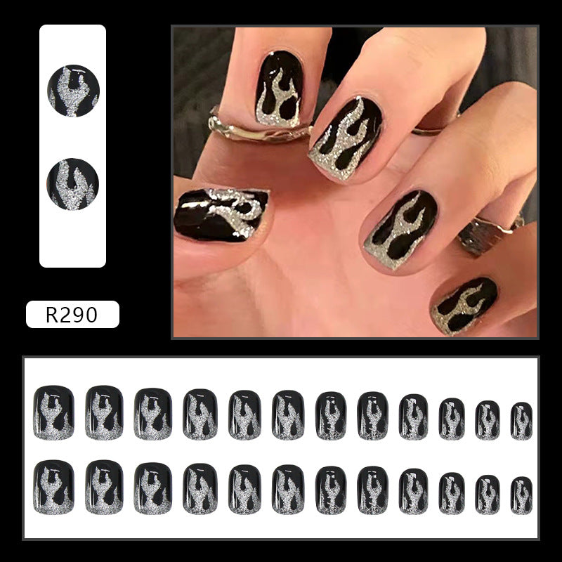 Wearable Removable Fake Nail Stickers Short Long