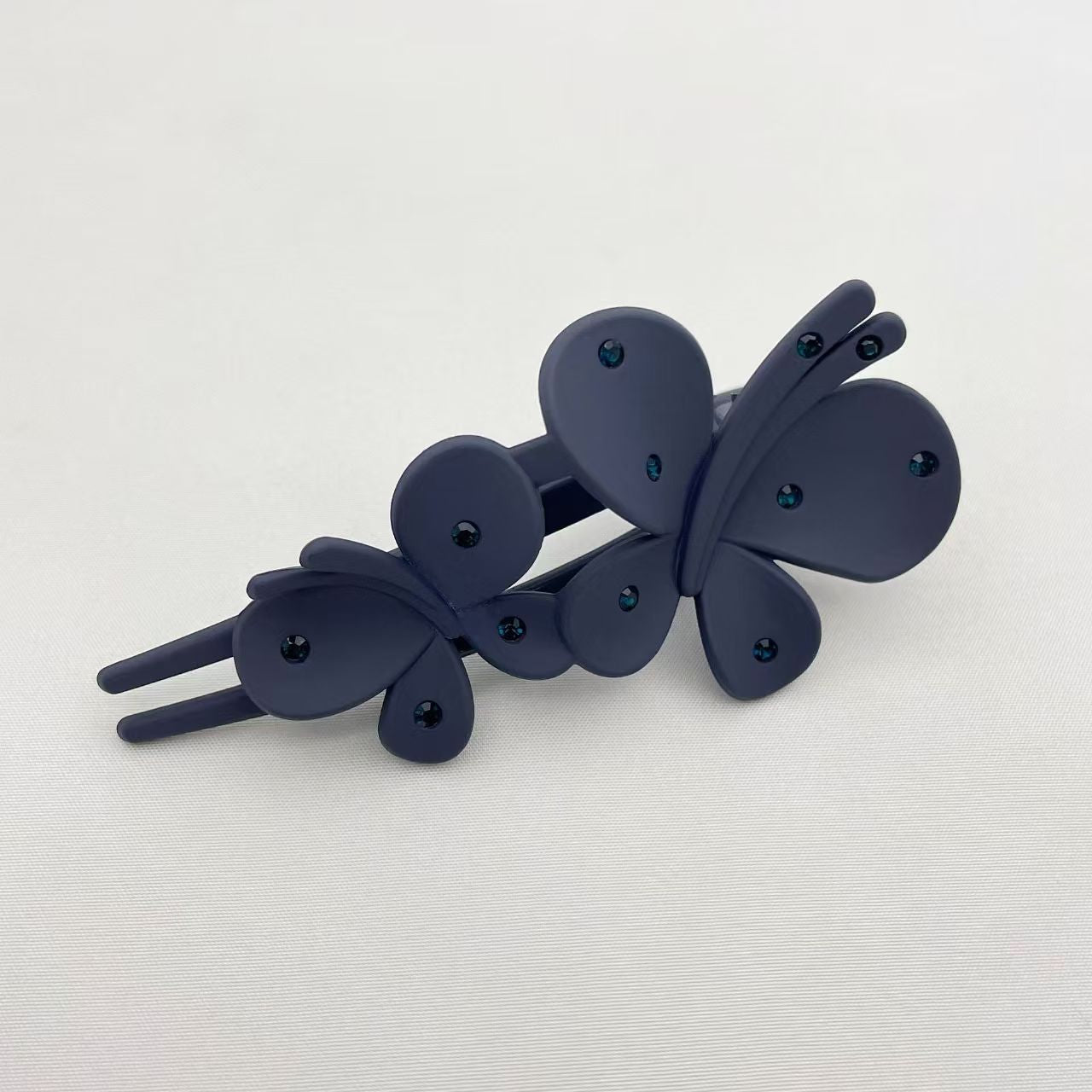 Frosted Rhinestone Flower Hairpin Female