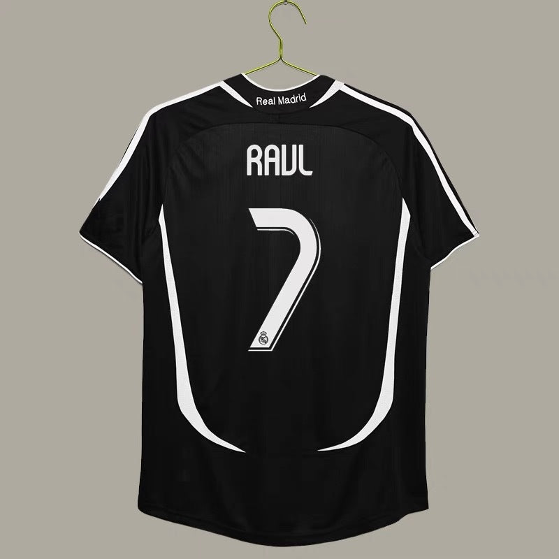 06-07 Real Madrid Retro Local Visitante Ronaldo Beckham Ra¨²l Guti Jersey