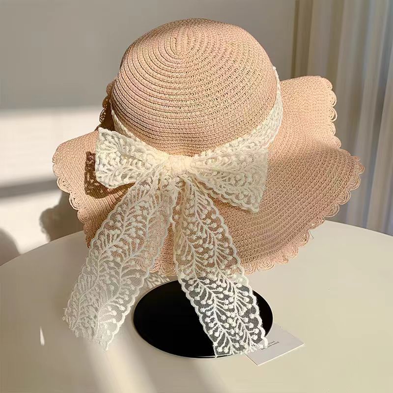 Sombrero para el sol de ala ancha con encaje sexy
