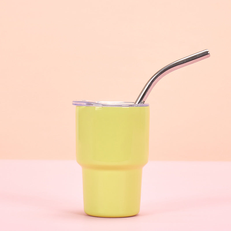 Straw Mini Drinking Cup Double Layer