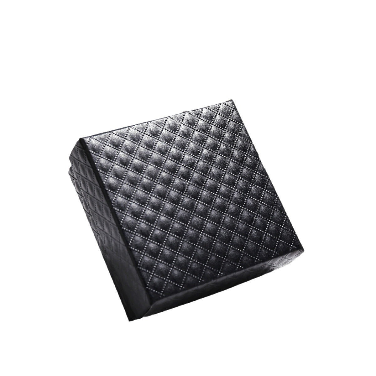 Diamond Pattern Black Jewelry Gift Box