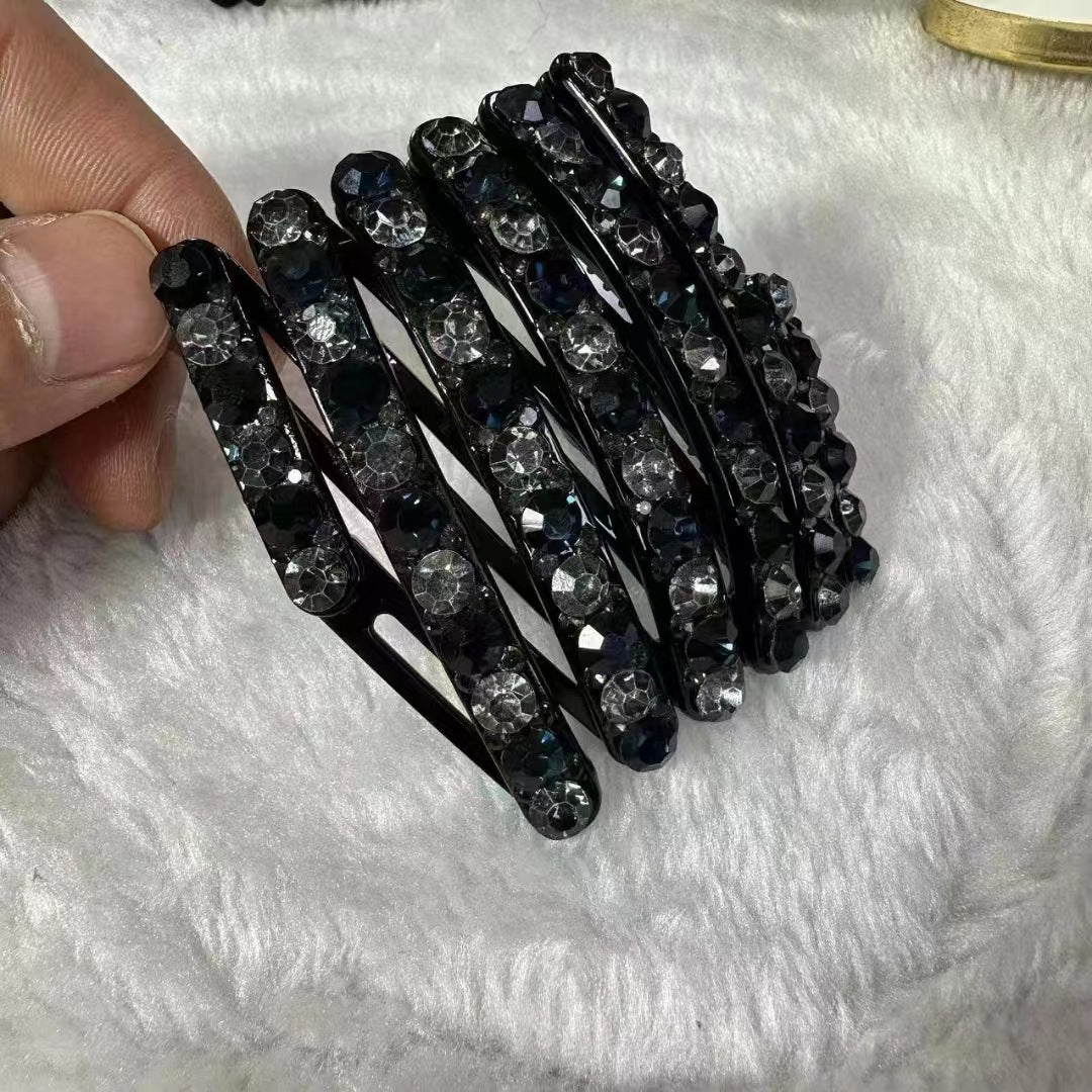 Rhinestone shrink headband