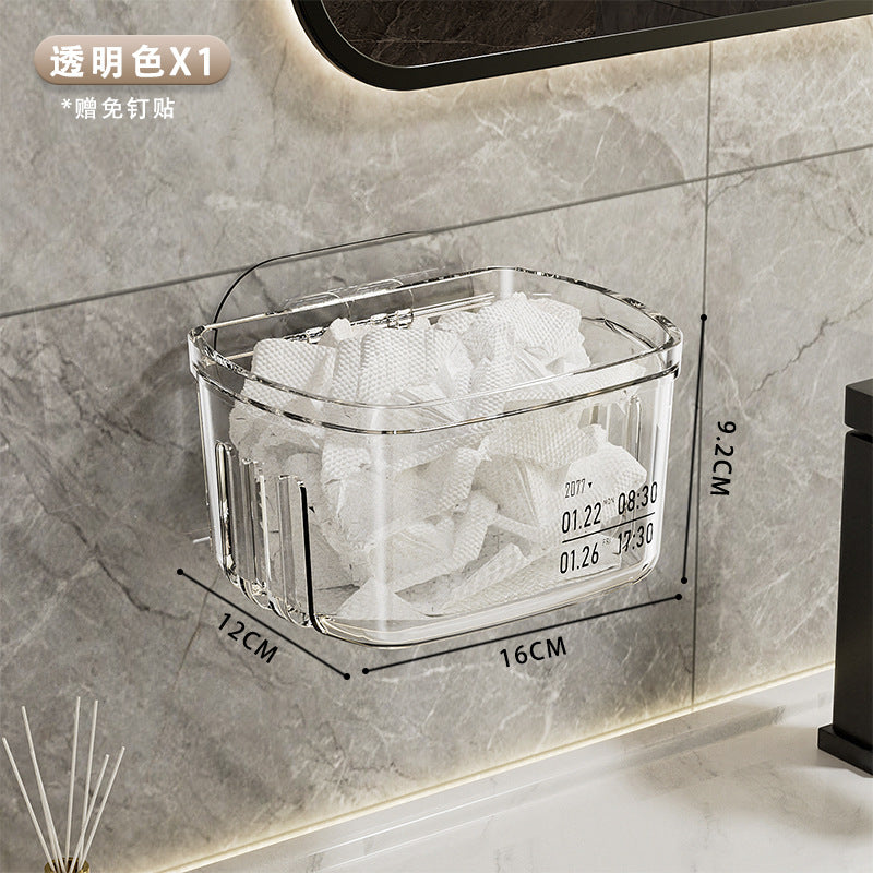 Storage Wall-Mounted Bathroom Clear Hanging Basket