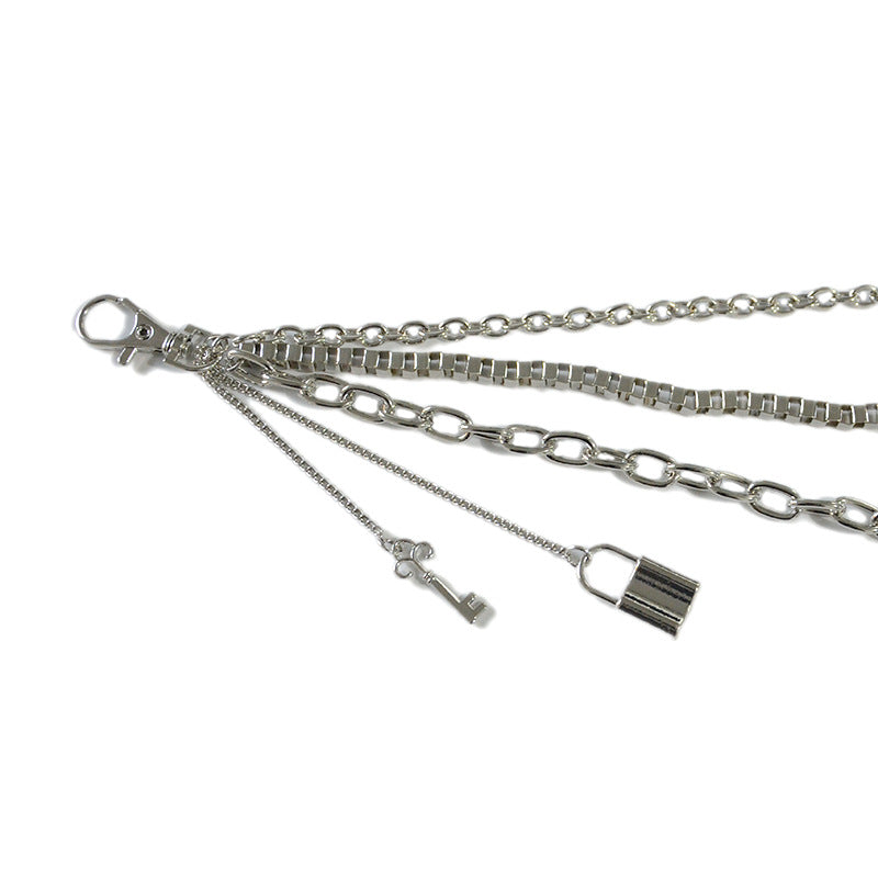 Punk punched leather belt