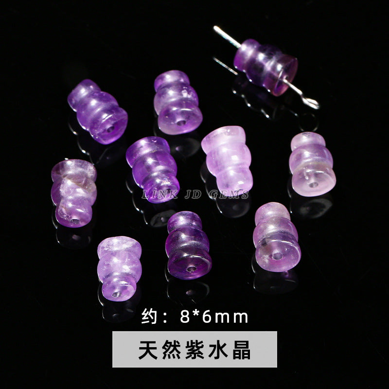 Golden silk jade carving jade gourd wind Linghua loose beads