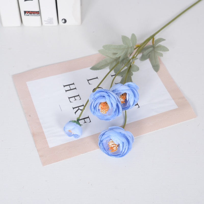 Artificial flower four-headed tea flower lotus